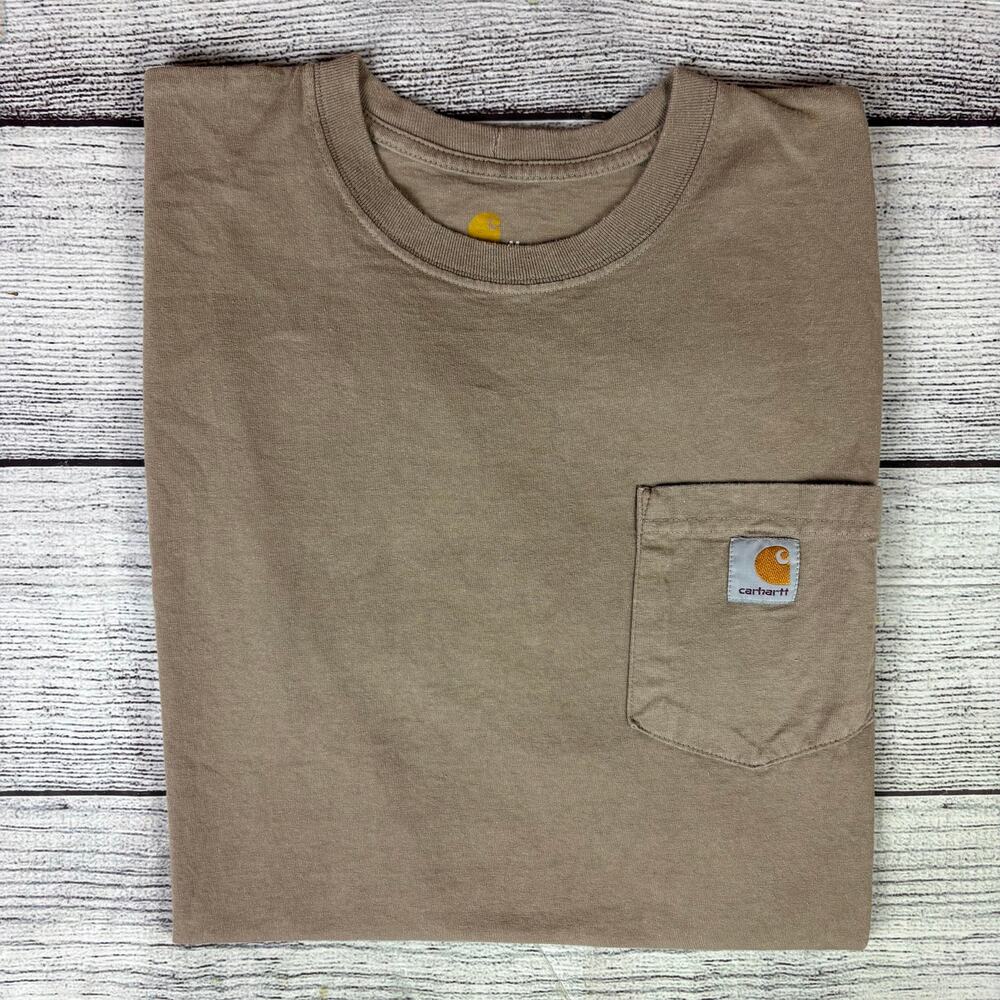 Carhartt Light Brown Short Sleeve Pocket T-shirt